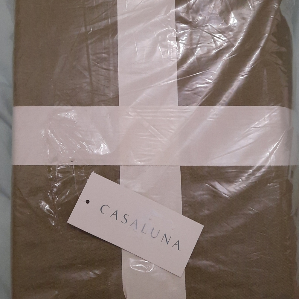 3 Piece King Duvet & Sham Set 100% Hemp Moss Green Color - Casaluna Brand NWT